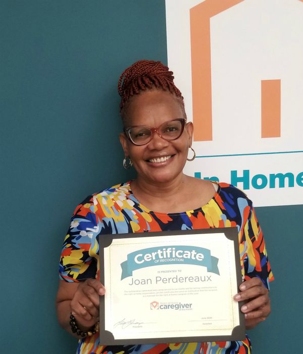 Right at home westchester ny caregiver of the month for June 2020 - Joan P.