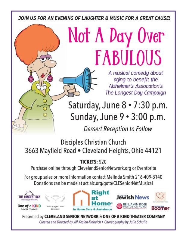 Not a Day Over Fabulous Musical Flyer