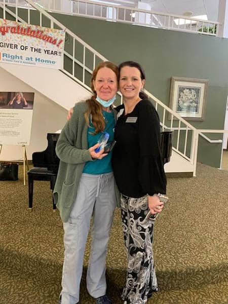 office caregiver of the year celebration