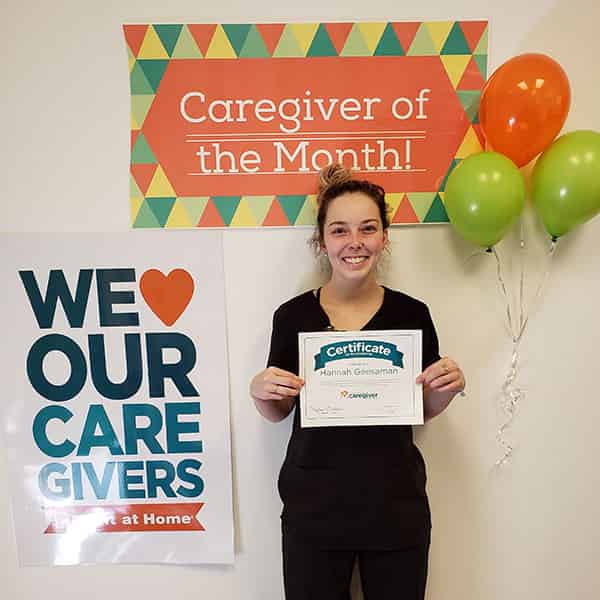 Hannah Geesaman, Right at Home Wilmington caregiver