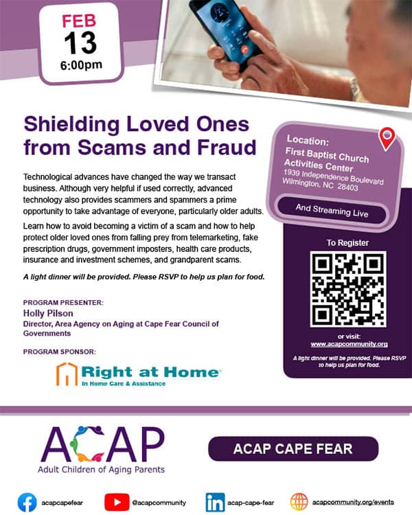 February 2024 ACAP Cape Fear Event Flyer