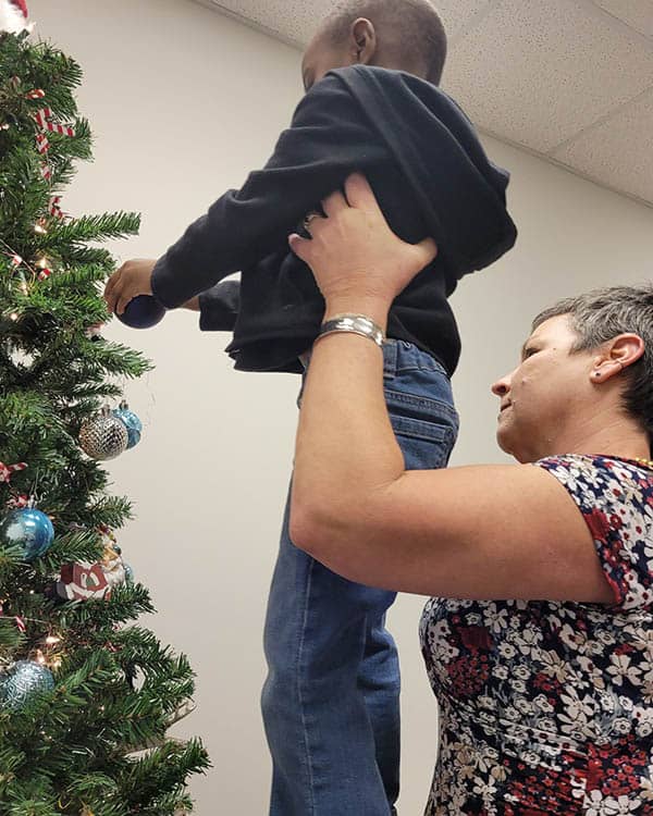 Decorating the Christmas Tree