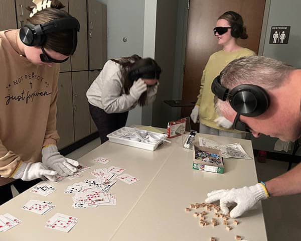 Chattanooga State Collage students experiencing Dementia Live