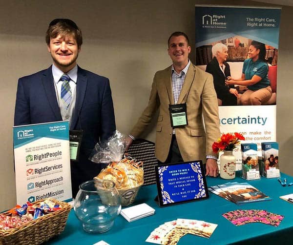 Right at Home Chattanooga owner, Ryan Naegele with community relations director Ryan Fugate at the 2nd Annual Embracing Aging Forum in Chattanooga