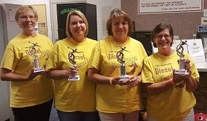 Diesel Darlings Bowling Team _ 2017 Bowling to End Alzheimers Belmont NC Round One Winners