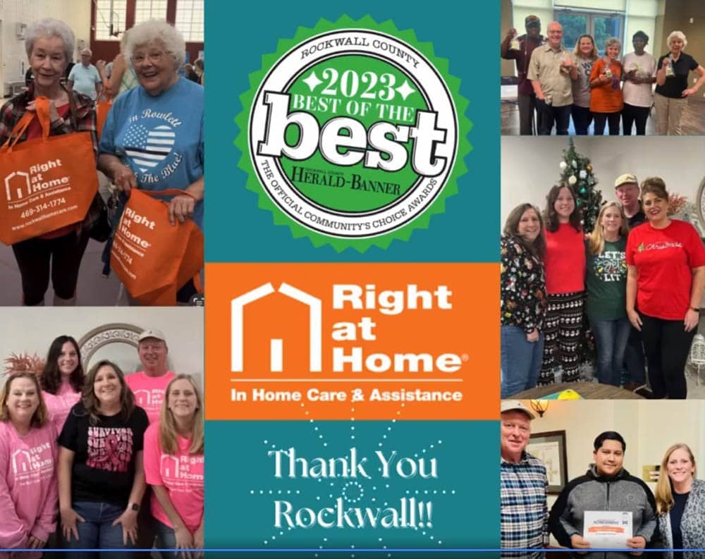 Best of the Best Community Choice Awards Collage of the Award Logo and Rockwall Care Teams