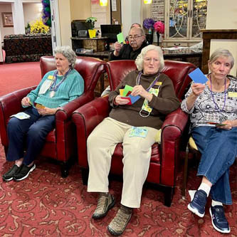 Right at Home Rockwall and Liberty Heights Gracious Retirement Living Celebrate Fat Tuesday