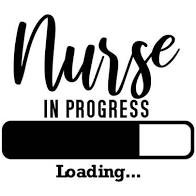 Nurse in progress loading graphic