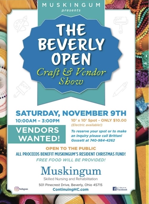 The Beverly Open Craft and Vendor Show flier