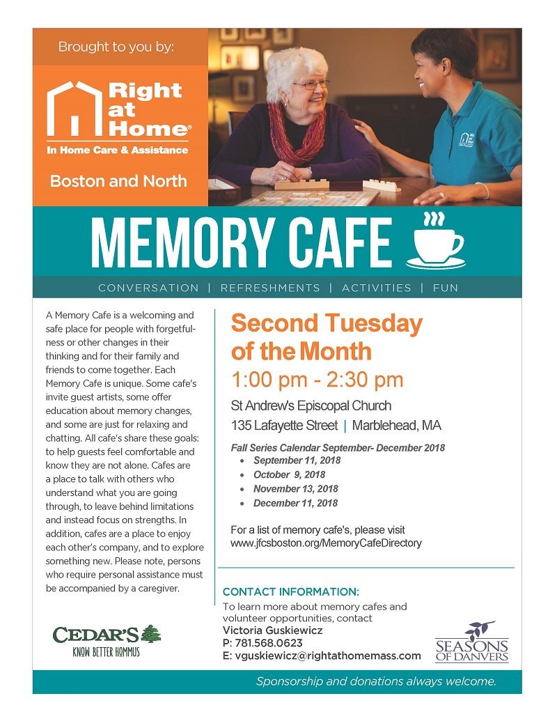 marblehead memory cafe flyer