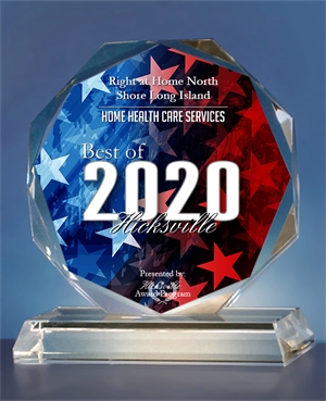 Right at Home North Shore Long Island's 2020 best of hicksville award for Home Health Care Services 