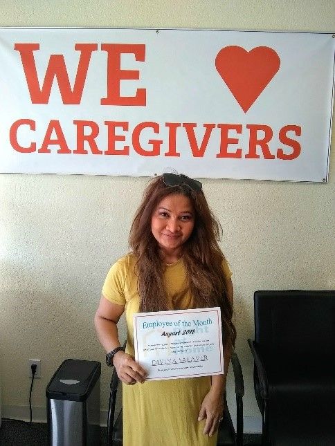 Divina Salaver - August Caregiver of the Month 