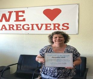 Lynn Tucker - Caregiver of the Month September 2018