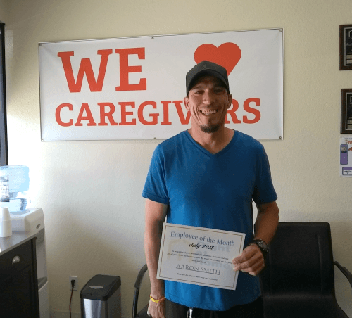 Aaron Smith - July 2018 Caregiver of the Month