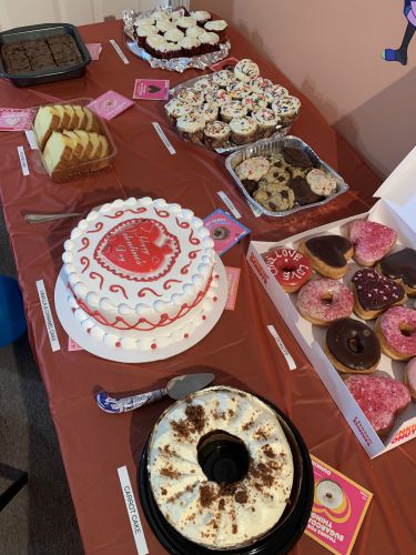 Table filled with sweet treats