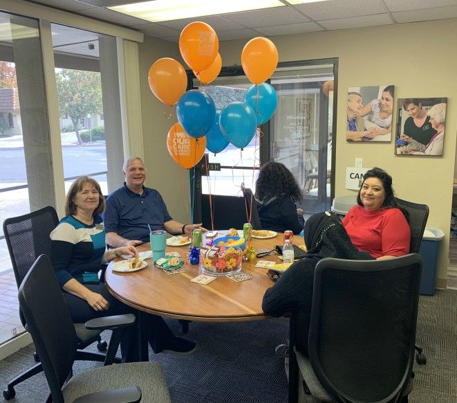 Caregiver Appreciation event at Right at Home Modesto office