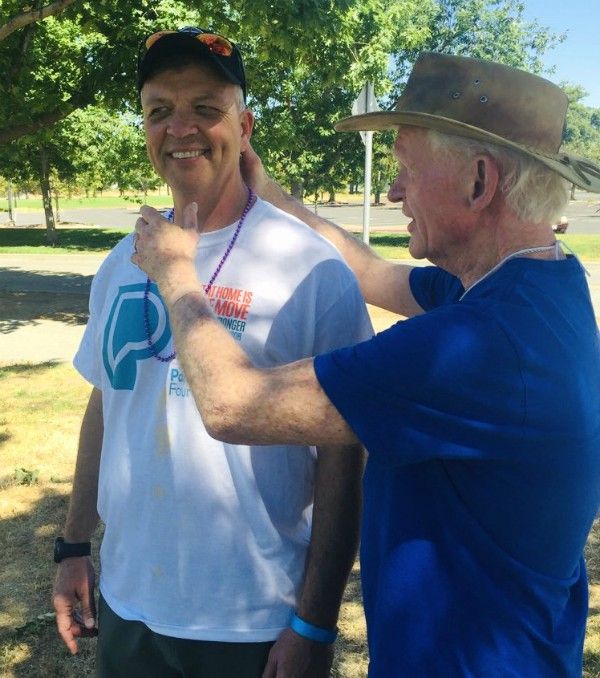 David Bullard at Parkinson's Moving Day Walk 2018