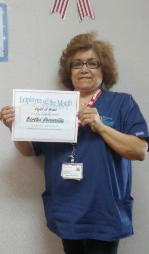 June Caregiver of the Month Bertha E. 