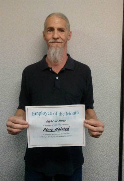 November Employee of the Month Steve Halsted 