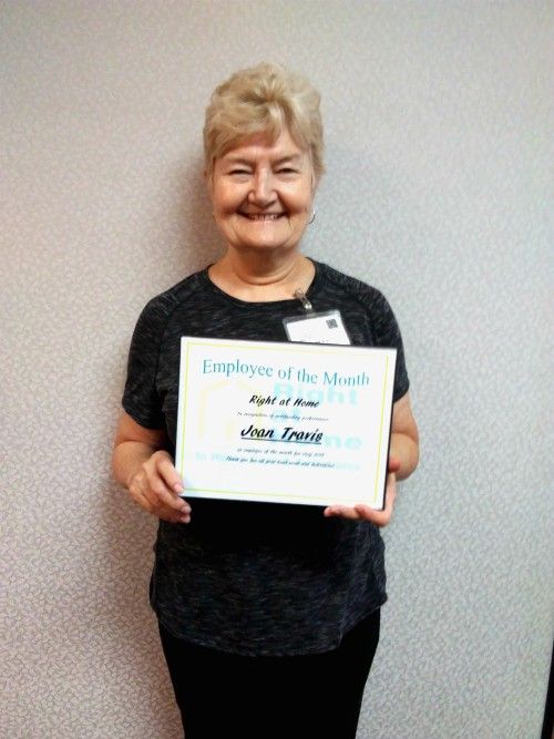 Joan Travis July Employee of the Month