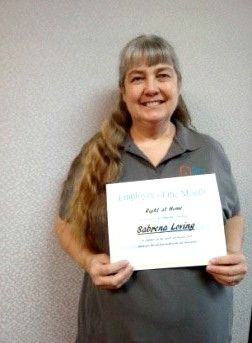 Sabrina Loving - August Caregiver of the Month