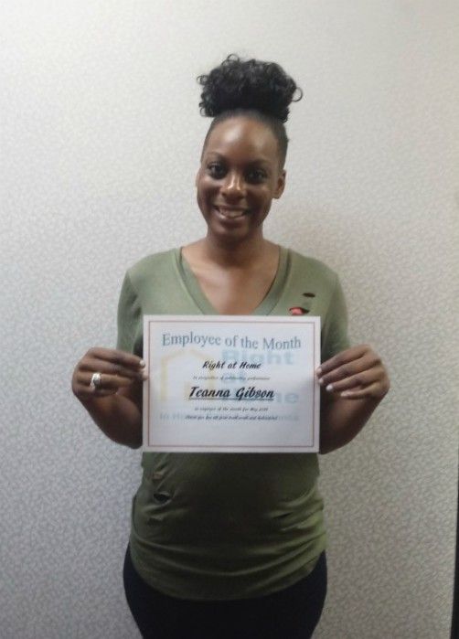 Teanna Gibson May 2018 Employee of the Month