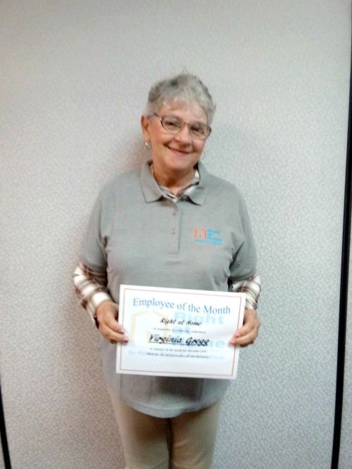 Virginia Gregg - November Employee of the Month