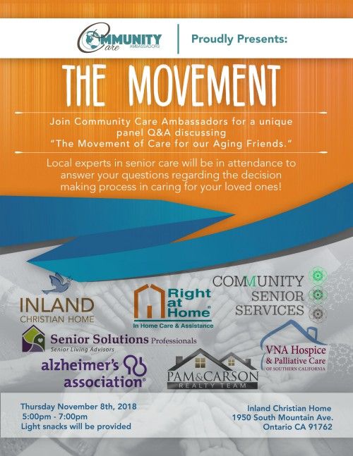 Community Care Ambassadors Movement Event Flyer