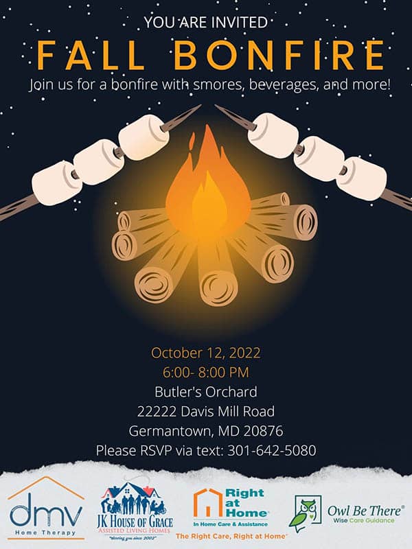 Fall Bonfire event flyer