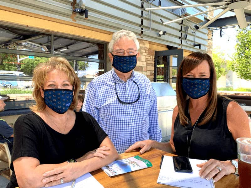 Right at Home San Diego County Owners with masks on Meeting