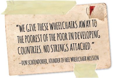 Free Wheelchair Mission note