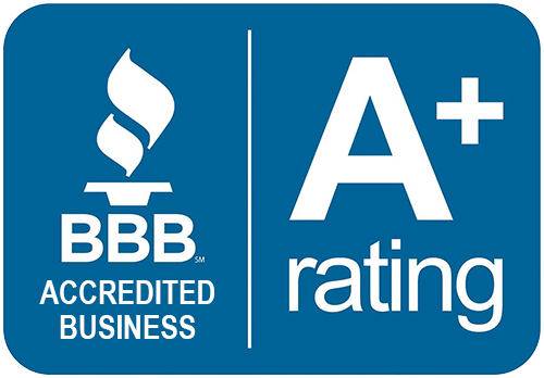 Better Business Bureau Accredited Business with an A+ rating