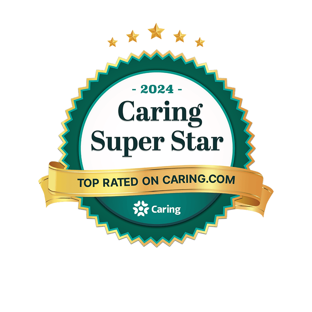 Caring Super Star Award badge for 2024 - Caring.com