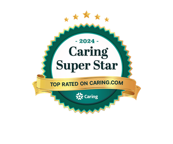 Caring Super Star Award badge for 2024 - Caring.com