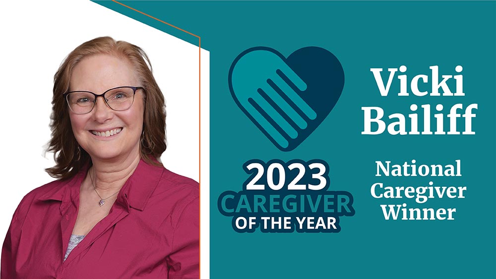 Vicki Bailiff Right at Home 2023 Caregiver of the Year