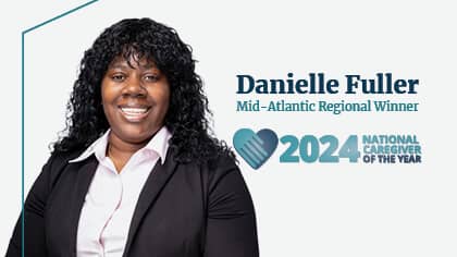 Danielle Fuller, Right at Home 2024 Mid-Atlantic Regional Caregiver of the Year Winner 