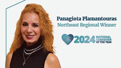 Panagiota Plamantouras, 2024 Northeast Regional Right at Home Caregiver of the Year Winner
