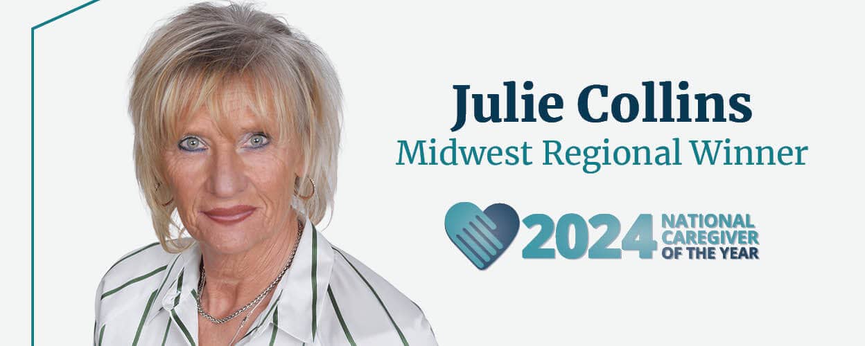 Julie Collins, 2024 Midwest Regional Right at Home Caregiver of the Year Winner